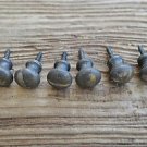 SET OF 6 CAST IRON SMALL SCREW IN DRAWER DOOR KNOB PULL HANDLE BUREAU KNOB WH15
