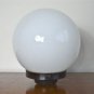 Cool original Art Deco opaline ball light shade with bakelite gallery lamp