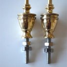 A pair of superb quality antique brass furniture or clock finials 2013