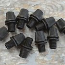 A SET OF 10 BLACK NYLON 10MM ENTRY CORD GRIPS HANGING LIGHT CABLE GRIP PENDANT