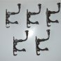 5 small Victorian design double coathook cast iron hanging coat hook ALR10