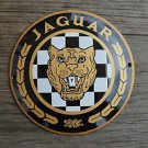 Quality porcelain advertising sign Jaguar garage plaque round J2