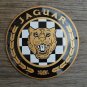 Quality porcelain advertising sign Jaguar garage plaque round J2