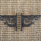 Pair of cast iron small Acanthus wall shelf brackets bracket 5 inch AL36