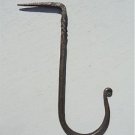 LARGE ANTIQUE STYLE HANDWROUGHT IRON HOOK DRESSER BEAM HOOK HANGER 17TH CENTURY