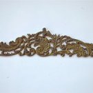 Original antique folliage mount brass ormolu emblem KP2