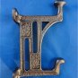 BEAUTIFUL ARTS AND CRAFTS STYLE CAST IRON MACKINTOSH COAT HOOK COAT HANGER DOOR