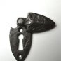 BEATEN STYLE CAST IRON GOTHIC SHIELD DOOR KEYHOLE ESCUTCHEON PLATE CR3