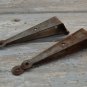 A PAIR OF VINTAGE STYLE CRANKED BOX TRUNK HINGES CHEST COFFER HINGE PINE LID