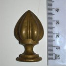 Original antique brass finial furniture mount mirror cartouche emblem RM12