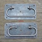 A pair of classic antique style box handles trunk carrying handle chest BH2