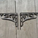 PAIR OF CAST IRON EDWARDIAN SCROLL BRACKETS SHELF BRACKETS WALL BRACKET SC2