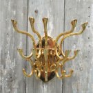 Superb large brass ocean liner swivel multiple coathook rack coat hook cabin MH2