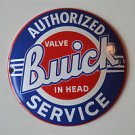 Heavy quality porcelain advertising sign Buick service garage plaque round