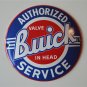Heavy quality porcelain advertising sign Buick service garage plaque round
