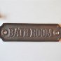 Antique style cast iron bathroom door sign plaque c/w screws GW2
