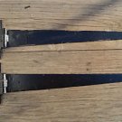 A pair of large antique style handwrought iron gate door hinges penny hinge HI2