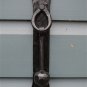 HAND FORGED WROUGHT IRON STICK AND BALL DOOR KNOCKER BLACKSMITH MADE SB1