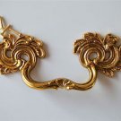Superb large solid brass Rococo drawer handle Louis XV furniture draw pull 2005