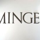 Original antique bronze shop letters MINGER circa.1900 font