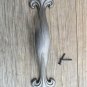 Large Gothic style cast iron Fleur De Lys pull handle door drawer handle GW8