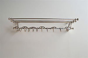 Superb large wall hanging luggage rack coathooks coat rack shelf railway rack