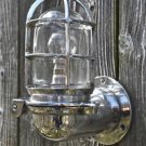 Stylish ocean liner hinged wall light bulkhead passage lamp polished metal OCL1N