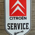 Superb heavy quality porcelain advertising sign Citroen service garage plaque