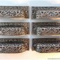 SET OF 6 INCA DESIGN VICTORIAN STYLE CAST IRON CUP HANDLE DRAWER PULL HANDLE IS1