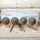 SET OF 6 REGENCY STYLE CAST IRON DOOR DRAWER KNOB FURNITURE KITCHEN HANDLE LP10