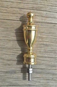 Superb quality antique large brass furniture clock finial vase shape finial Z9