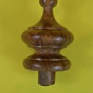 A superb 2 1/2 inch antique hardwood turned finial furniture clock mirror F10