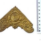 Original antique pressed brass furniture mount mirror cartouche emblem B10