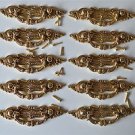 10 Victorian brass folliage drawer handle draw pull desk chest cabinet 2027