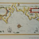 OLD COPY OF JOHN SPEED MAP OF THE SEA BETWEEN DOVER AND ORFORDNES