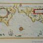 OLD COPY OF JOHN SPEED MAP OF THE SEA BETWEEN DOVER AND ORFORDNES
