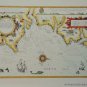 OLD COPY OF JOHN SPEED MAP OF THE SEA BETWEEN DOVER AND ORFORDNES