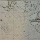 OLD COPY OF GREENVILE COLLINS MAP HARWICH ESSEX COASTLINE