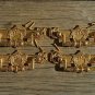 4 Regency brass folliage drawer handle draw pull desk chest cabinet 2025
