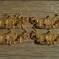 4 Regency brass folliage drawer handle draw pull desk chest cabinet 2025
