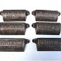 SET OF 6 ANTIQUE STYLE CAST IRON HANDLE OLD PRINTING SHOP PORTOBELLO RD LONDON