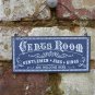 VINTAGE STYLE METAL GENTS ROOM DOOR WALL SIGN PLAQUE GENTLEMEN SIRS KINGS PP6
