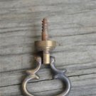 Old antique style Georgian bureau loper handle screw in furniture pull U2