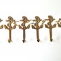 Set of 6 solid brass antique style nautical ships anchor coathook wall hook 2017