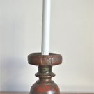 Antique hand carved wooden candlestick candle stand solid teakwood MM21
