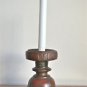 Antique hand carved wooden candlestick candle stand solid teakwood MM21