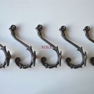 Set of 5 Regency cast iron acanthus coathook wall door hanger coat hook AL44
