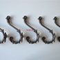 Set of 5 Regency cast iron acanthus coathook wall door hanger coat hook AL44