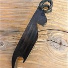 BEAUTIFUL HANDMADE WROUGHT IRON RAM SHAPE BOTTLE OPENER BOTTLE CAP REMOVER