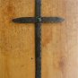 BEAUTIFUL HANDWROUGHT SIMPLE IRON WALL CROSS WROUGH IRON CROSS PLAQUE